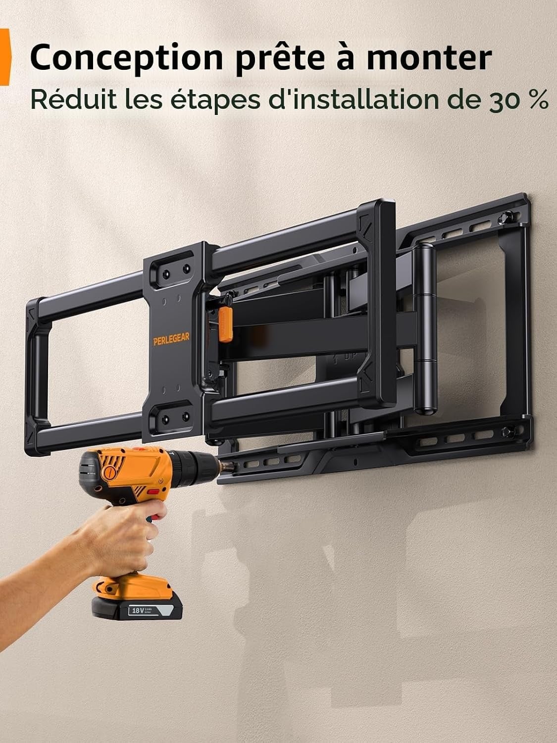 Support Mural TV Articulé 42-90 pouces - Jusqu'à 34% de réduction