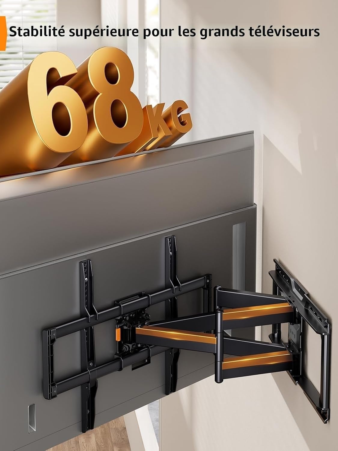 Support Mural TV Articulé 42-90 pouces - Jusqu'à 34% de réduction