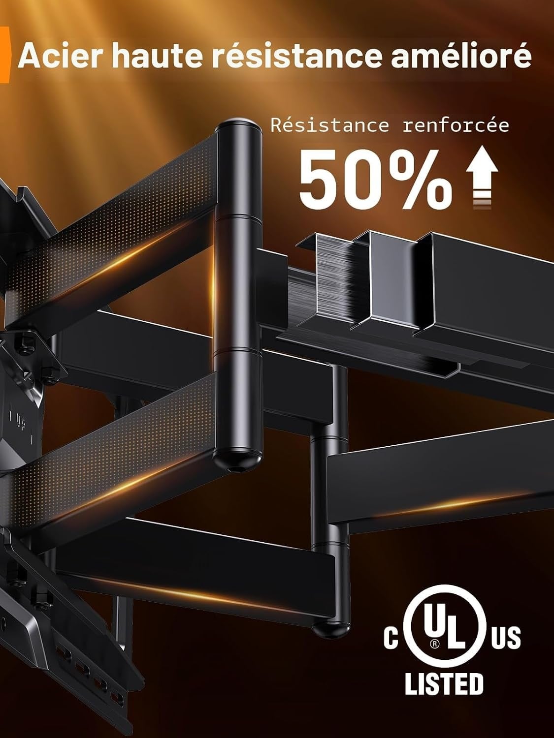 Support Mural TV Articulé 42-90 pouces - Jusqu'à 34% de réduction