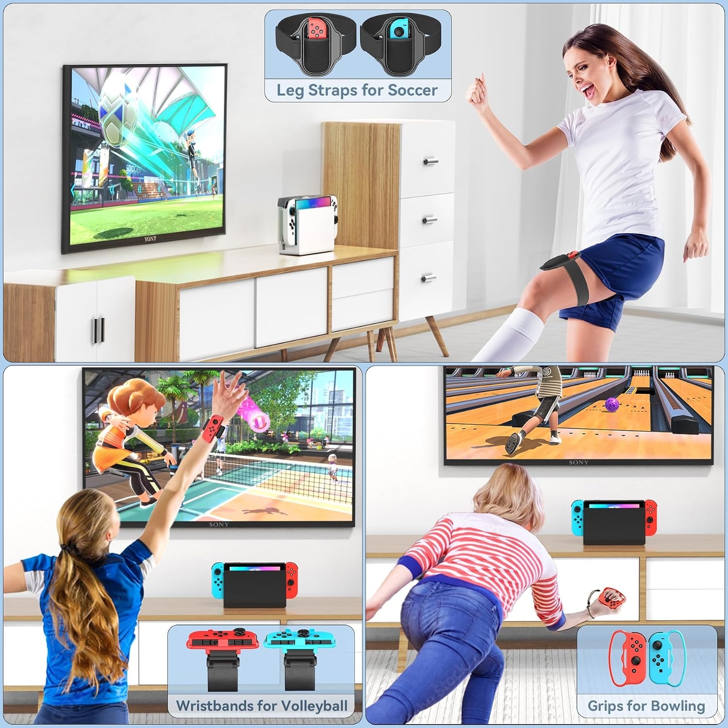 Pack d'accessoires sport 15-en-1 Nintendo Switch - Jusqu'à 32% de remise