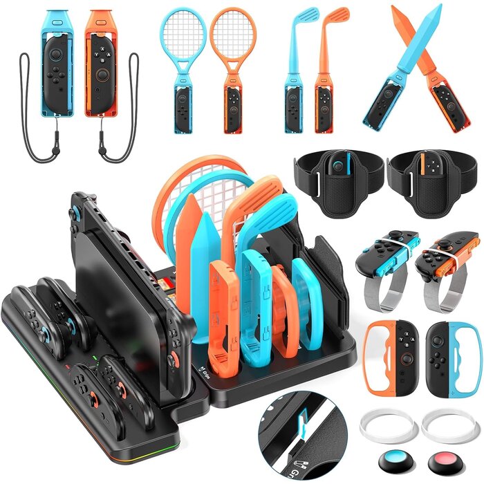 Pack d'accessoires sport 15-en-1 Nintendo Switch - Jusqu'à 32% de remise