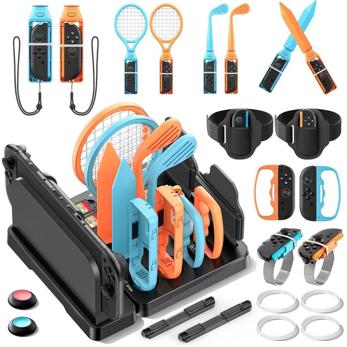 Pack d'accessoires sport 15-en-1 Nintendo Switch - Jusqu'à 32% de remise