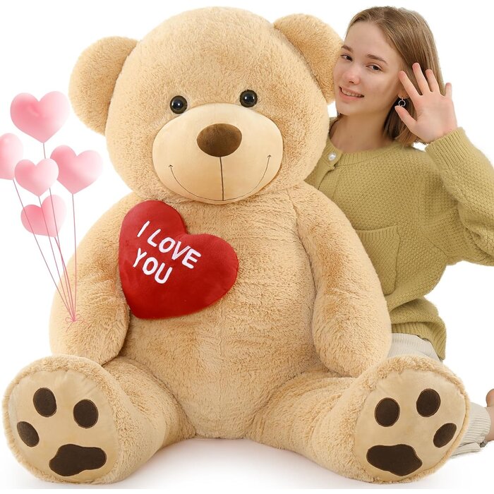 Grand ours en peluche XXL 130 cm - Jusqu'à -33% sur notre sélection