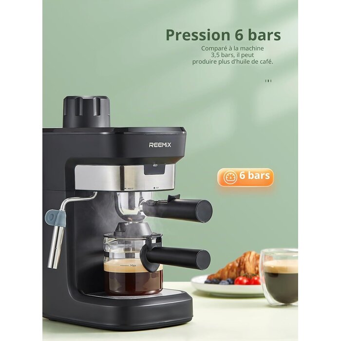 Machine à espresso et cappuccino 6 bars - Jusqu'à -34% en Outlet