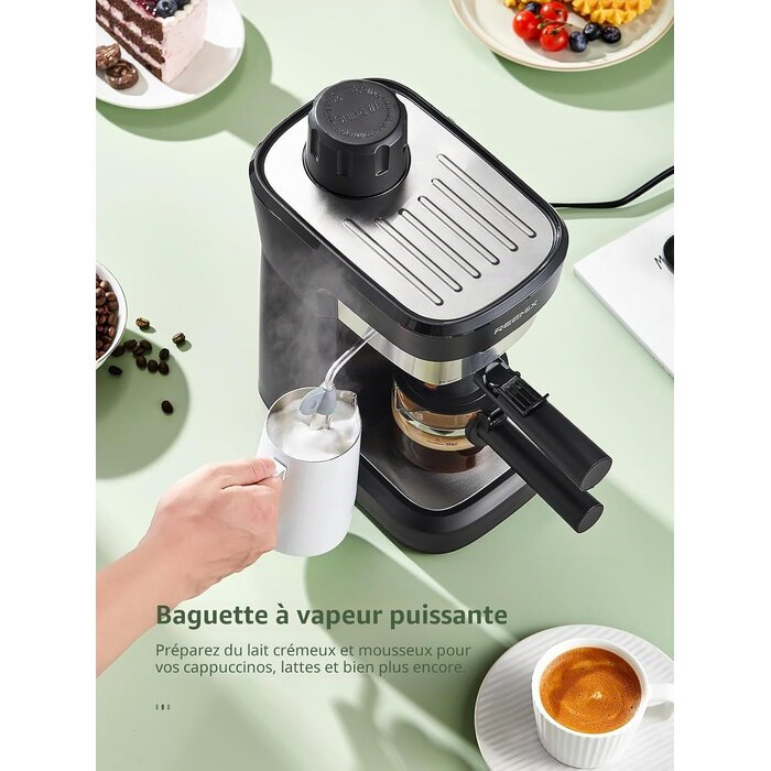 Machine à expresso 6 bars avec buse vapeur - Jusqu'à -34% sur votre café