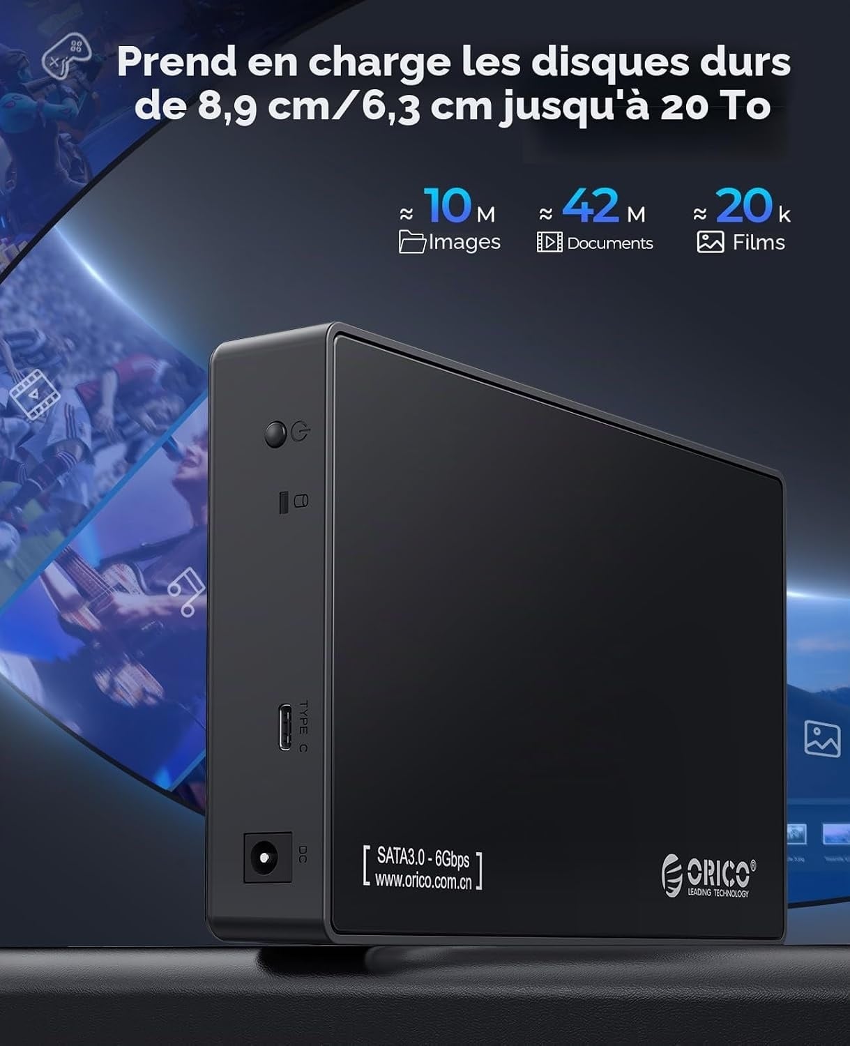 Boîtier Disque Dur 3,5" SATA vers USB-C - Jusqu'à -32% sur votre stockage