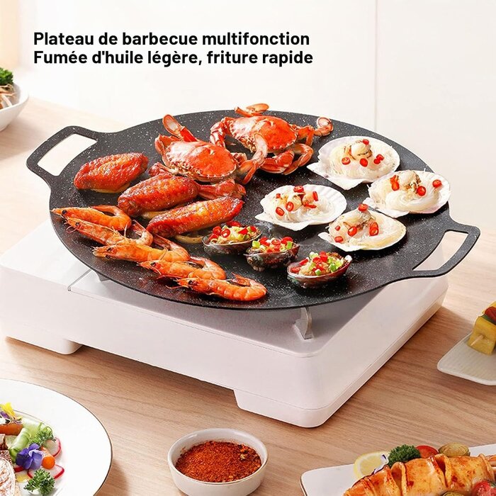 Plaque de cuisson coréenne 36 cm - Jusqu'à -32% sur vos grillades