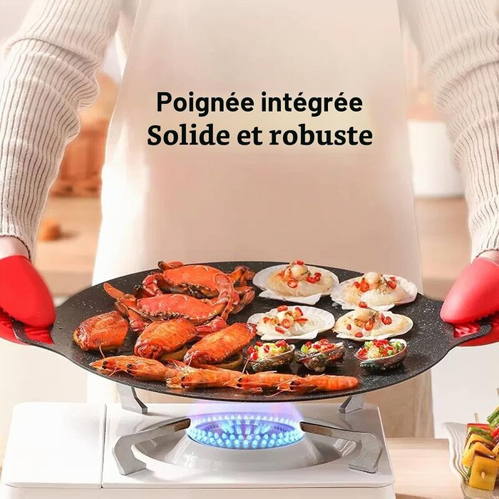 Plaque de cuisson coréenne 36 cm - Jusqu'à -32% sur vos grillades
