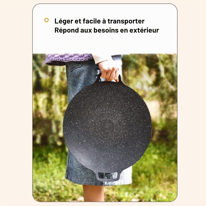 Plaque de cuisson coréenne 36 cm - Jusqu'à -32% sur vos grillades