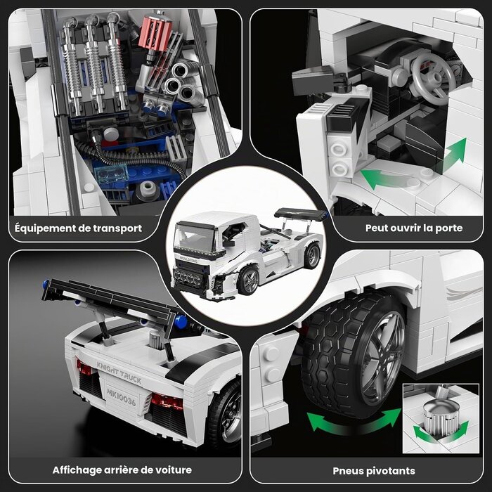 Camion de construction Technic Knight 1604 pièces : jusqu'à 34 % de remise