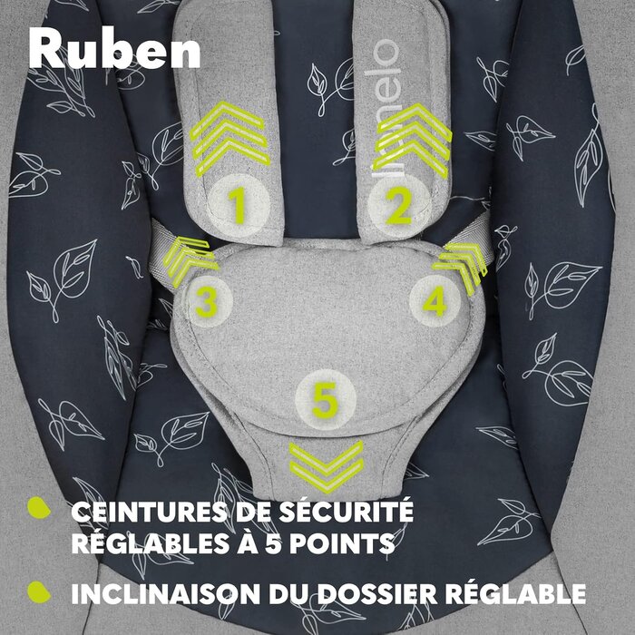 Balançoire électrique bébé - 5 vitesses & 12 mélodies - Jusqu'à -34%