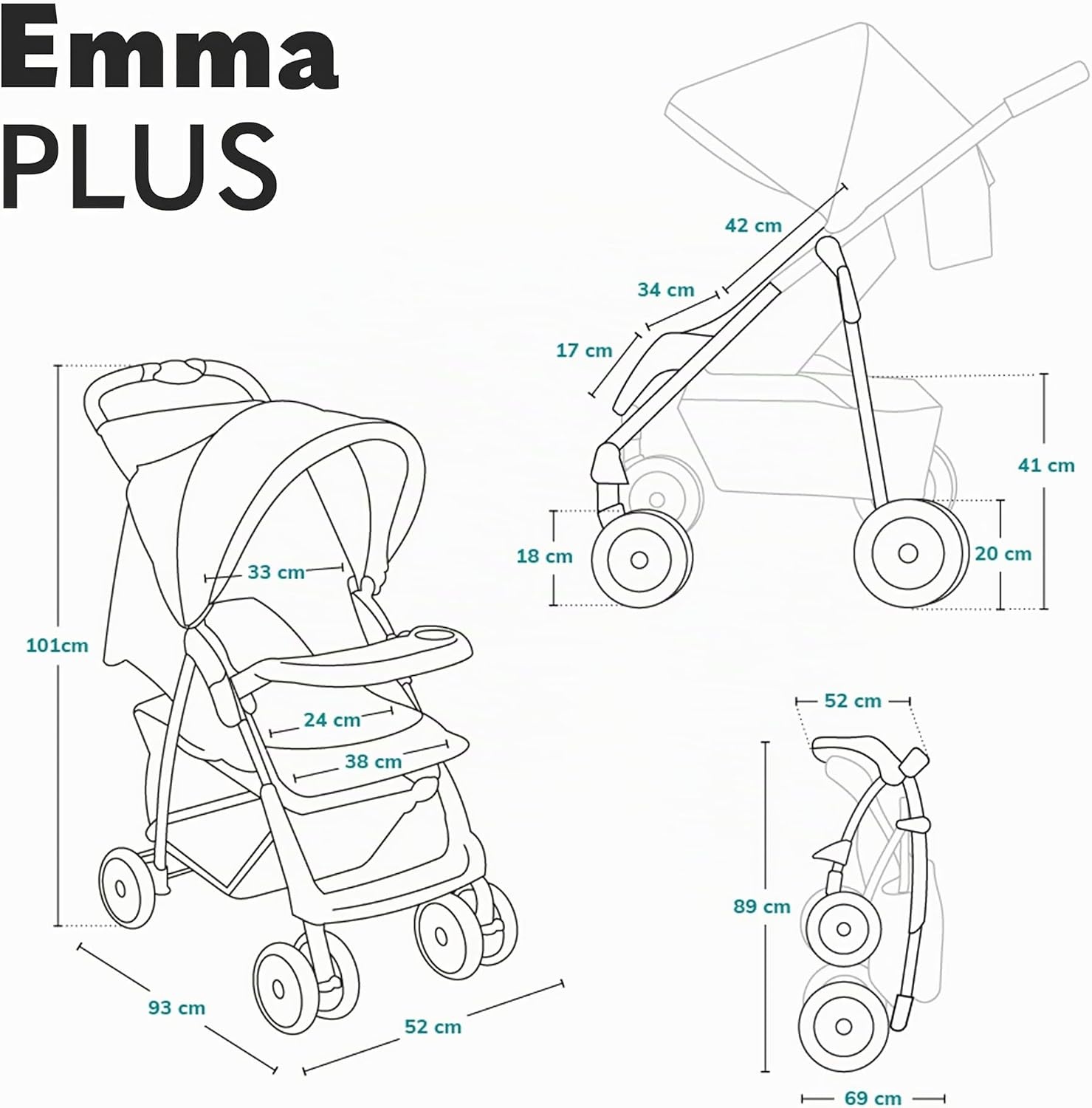 Poussette compacte pliable - Jusqu'à -34% sur votre équipement bébé