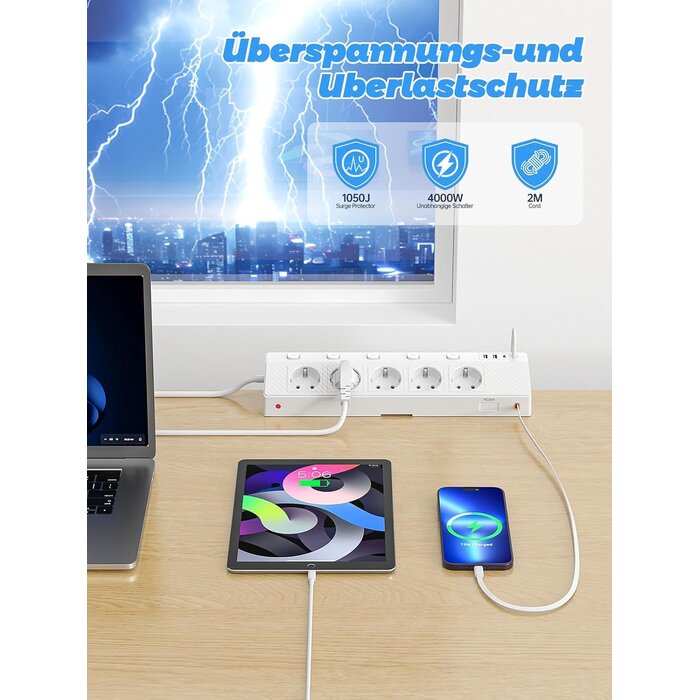 Bloc multiprise d'angle USB-C 30W - Jusqu'à -31% sur votre espace de travail