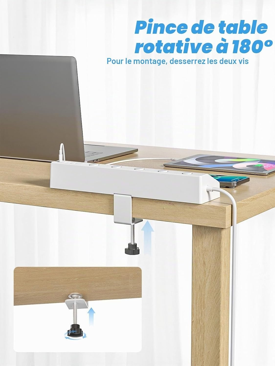 Bloc multiprise d'angle USB-C 30W - Jusqu'à -31% sur votre espace de travail