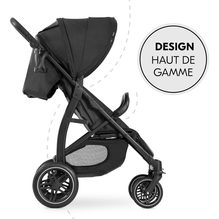 Poussette tout-terrain Rapid 4D Air noire - Jusqu'à 35% de réduction