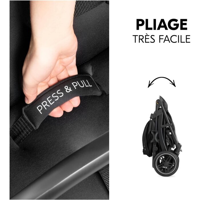 Poussette tout-terrain Rapid 4D Air noire - Jusqu'à 35% de réduction