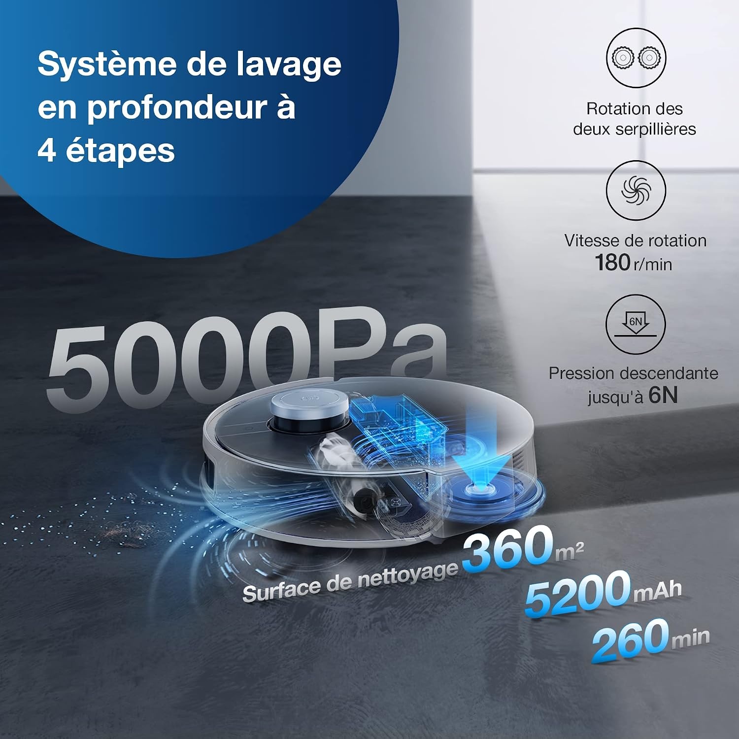 Robot aspirateur et laveur multifonction - Jusqu'à 35% de réduction
