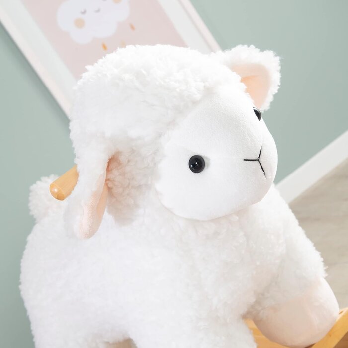 Mouton à bascule en peluche douce - Jusqu'à 34% de remise