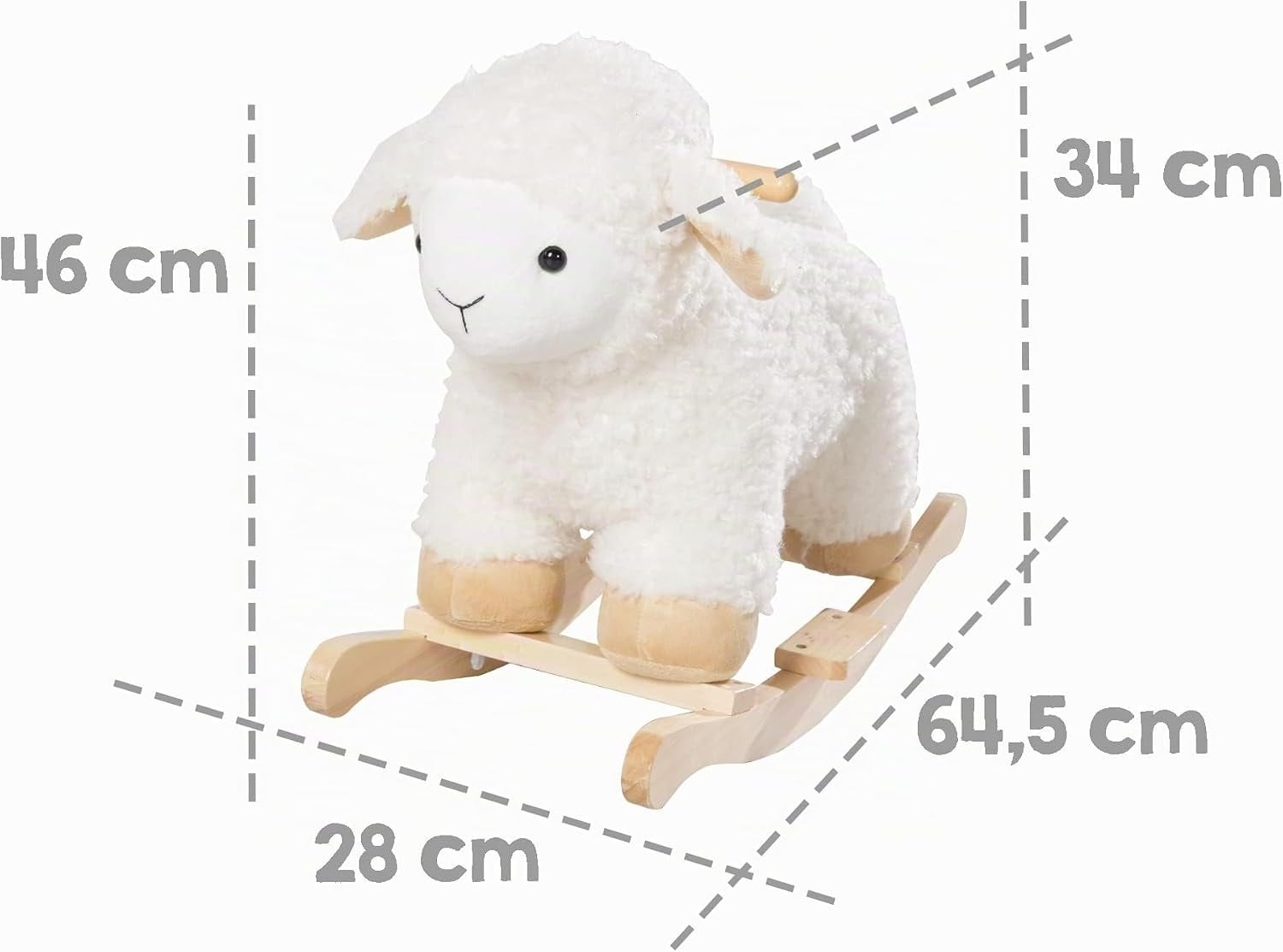 Mouton à bascule en peluche douce - Jusqu'à 34% de remise