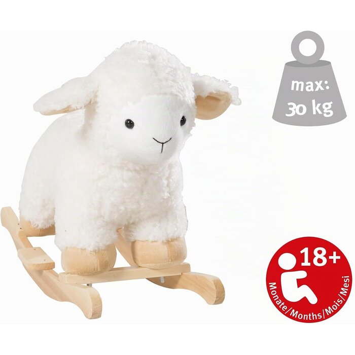 Mouton à bascule en peluche douce - Jusqu'à 34% de remise