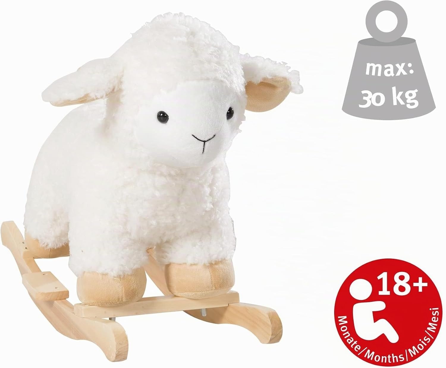 Mouton à bascule en peluche douce - Jusqu'à 34% de remise