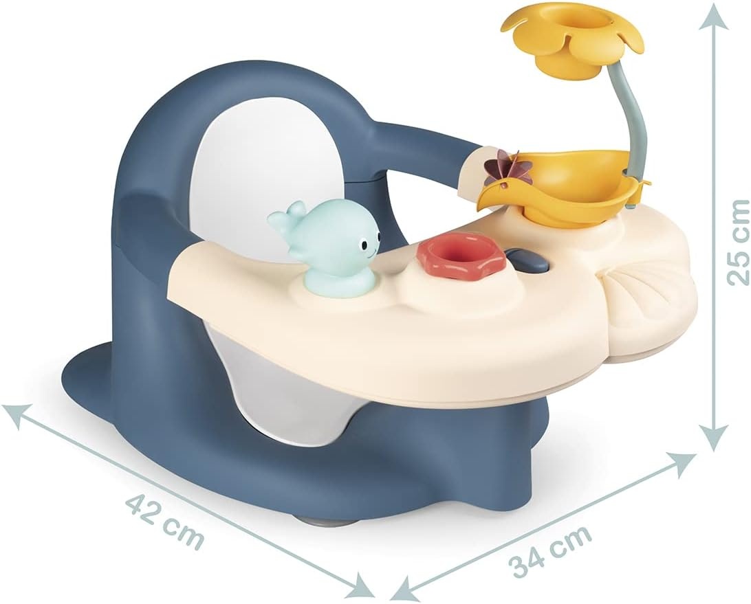 Smoby Siège de bain bébé 2-en-1 avec table d'activités - Jusqu'à 32% de remise