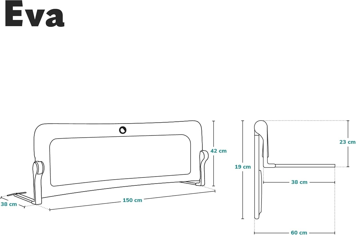 Barrière de sécurité lit enfant 150 cm - Pliable - Jusqu'à 33% de remise