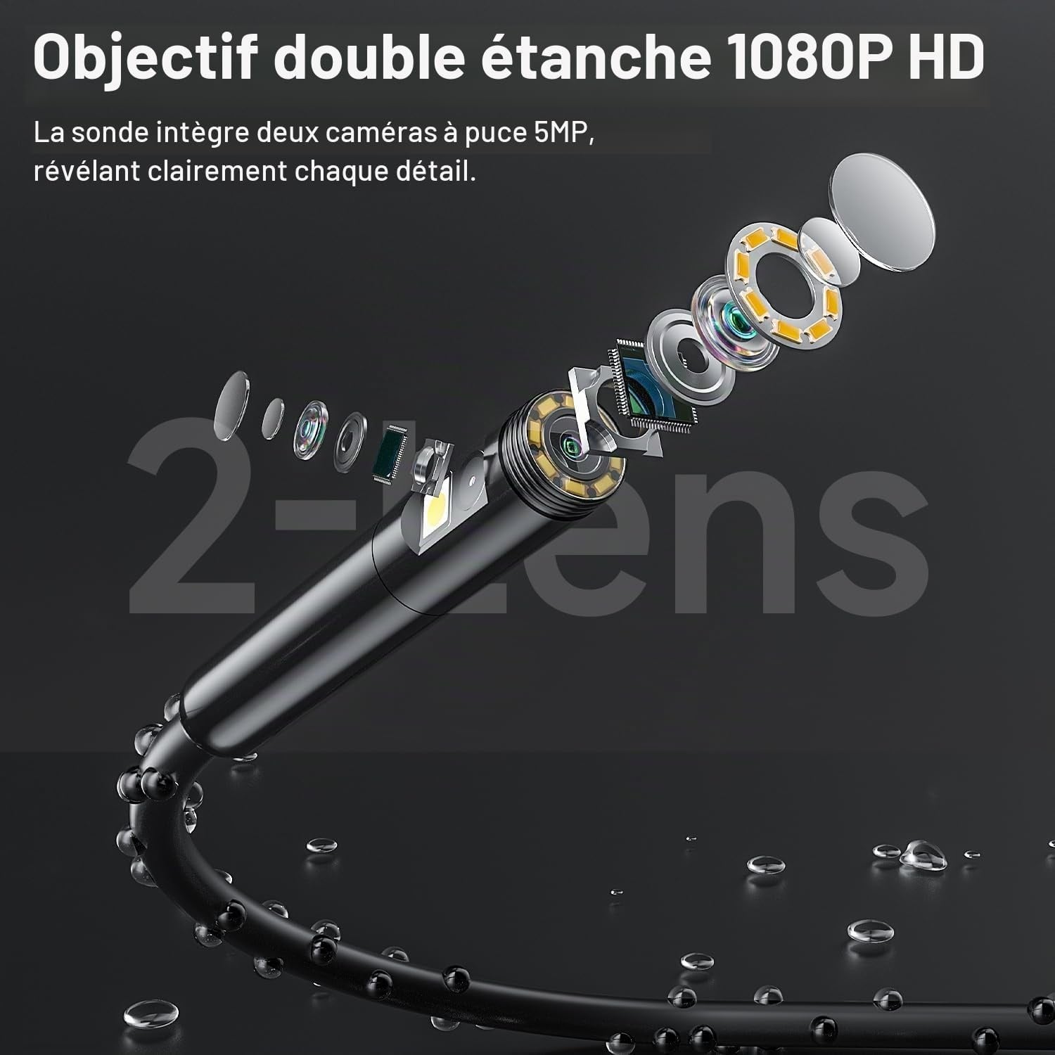 Endoscope Industriel 1080p - 5m - Jusqu'à -34% sur le prix d'origine