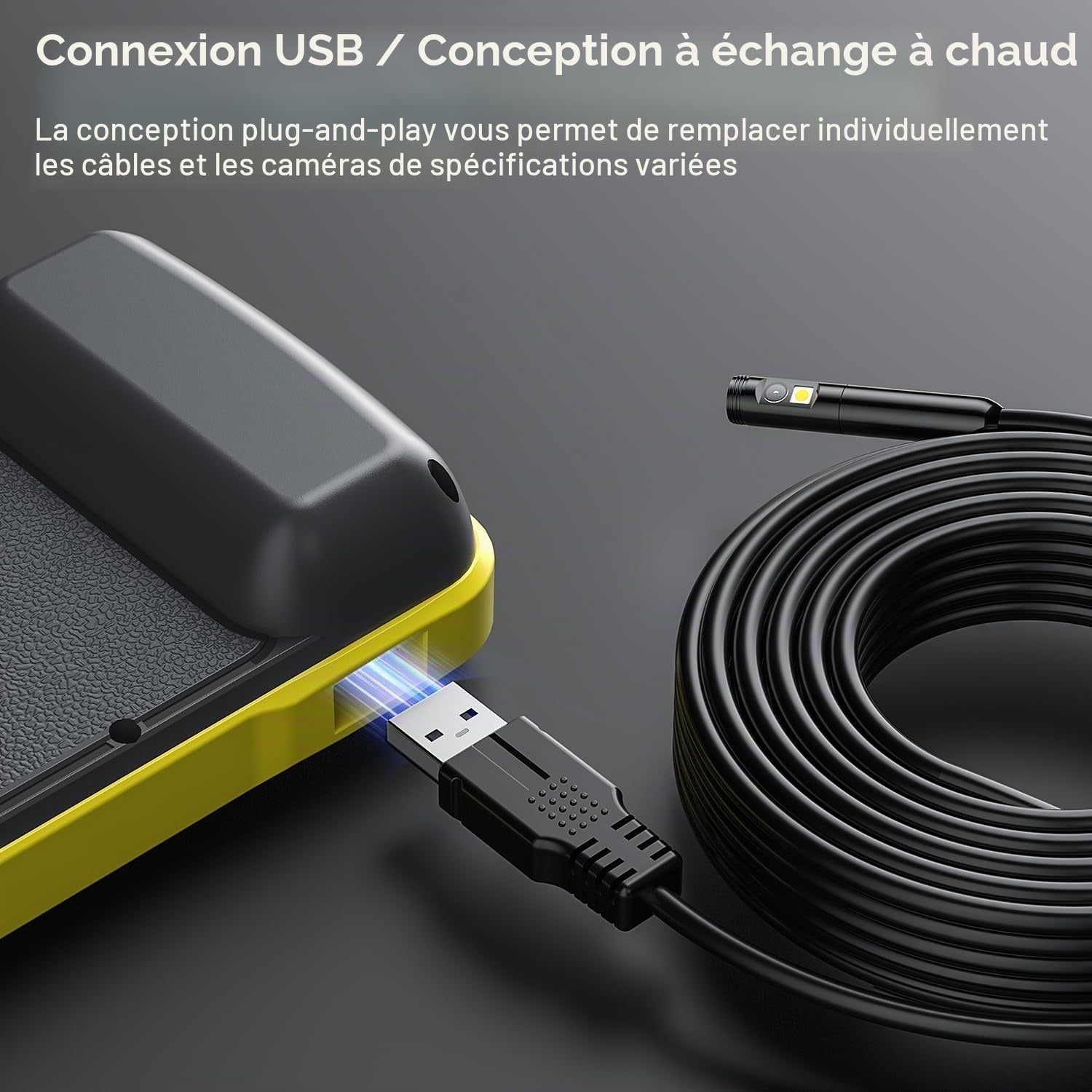 Endoscope Industriel 1080p - 5m - Jusqu'à -34% sur le prix d'origine