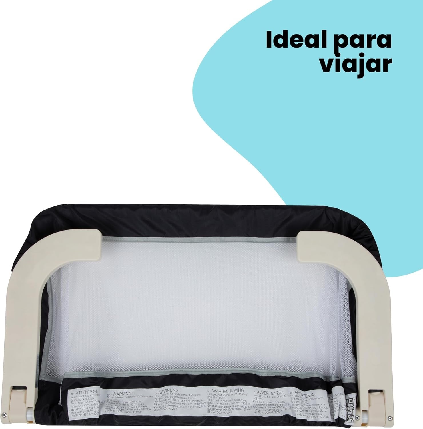 Barrière de lit pliable enfant - Gris - Jusqu'à -33%