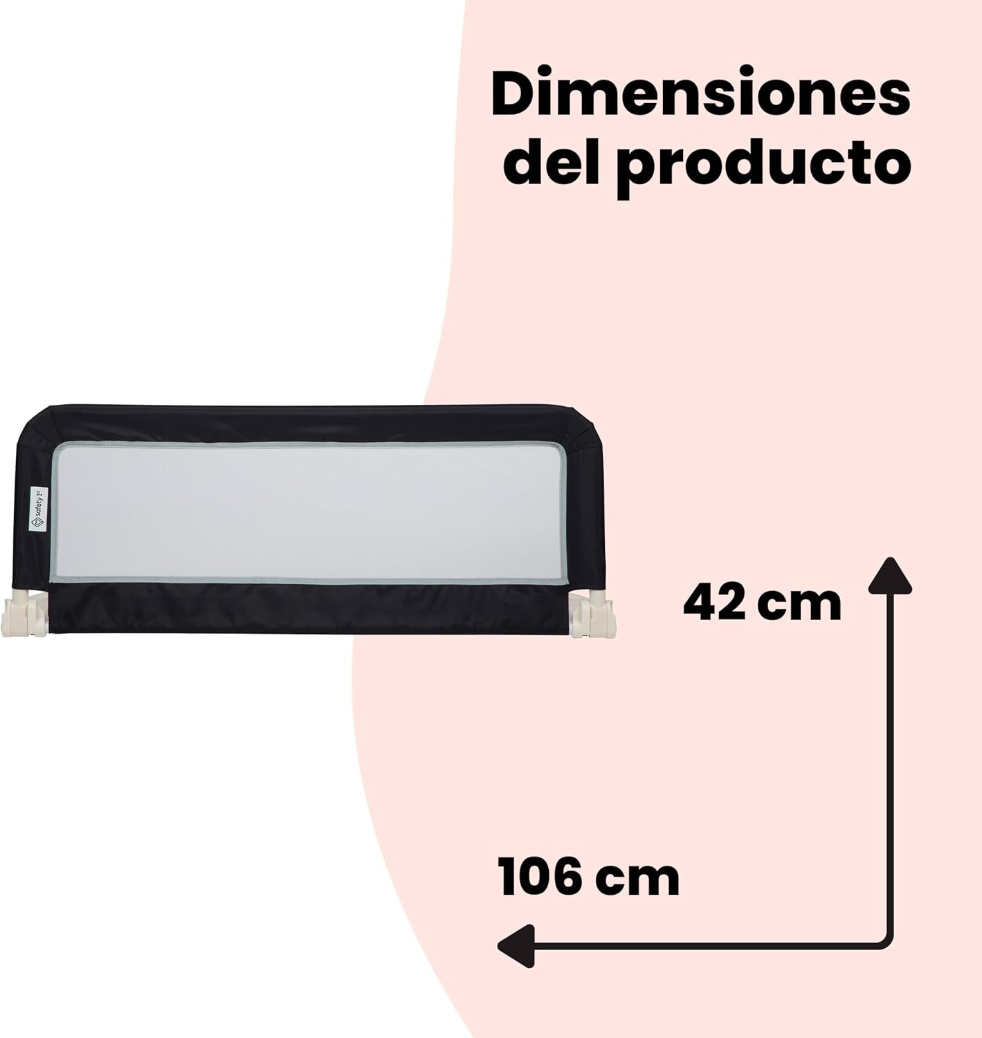 Barrière de lit pliable enfant - Gris - Jusqu'à -33%