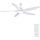 Ventilateur de plafond LED 153 cm - Silencieux et Dimmable - Jusqu'à -34%