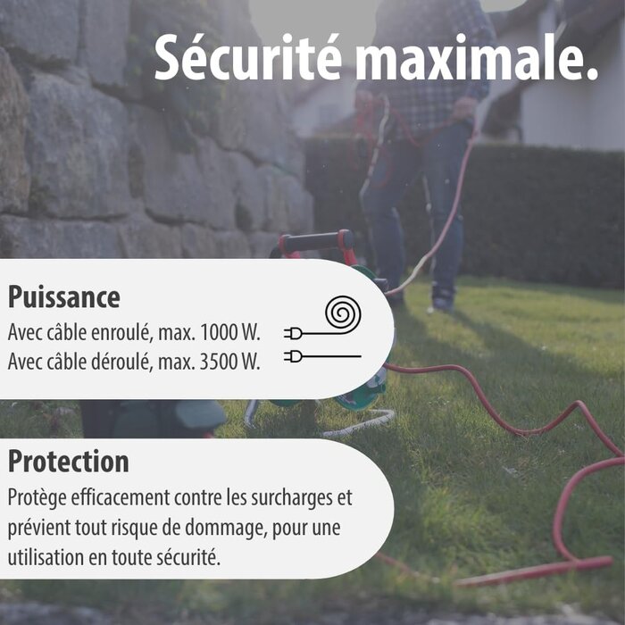 Enrouleur de câble de jardin 50m - Jusqu'à 34% de remise