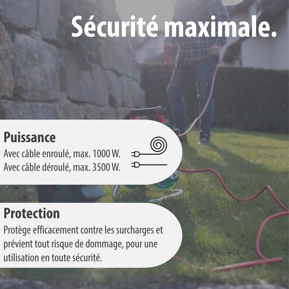 Enrouleur de câble de jardin 50m - Jusqu'à 34% de remise