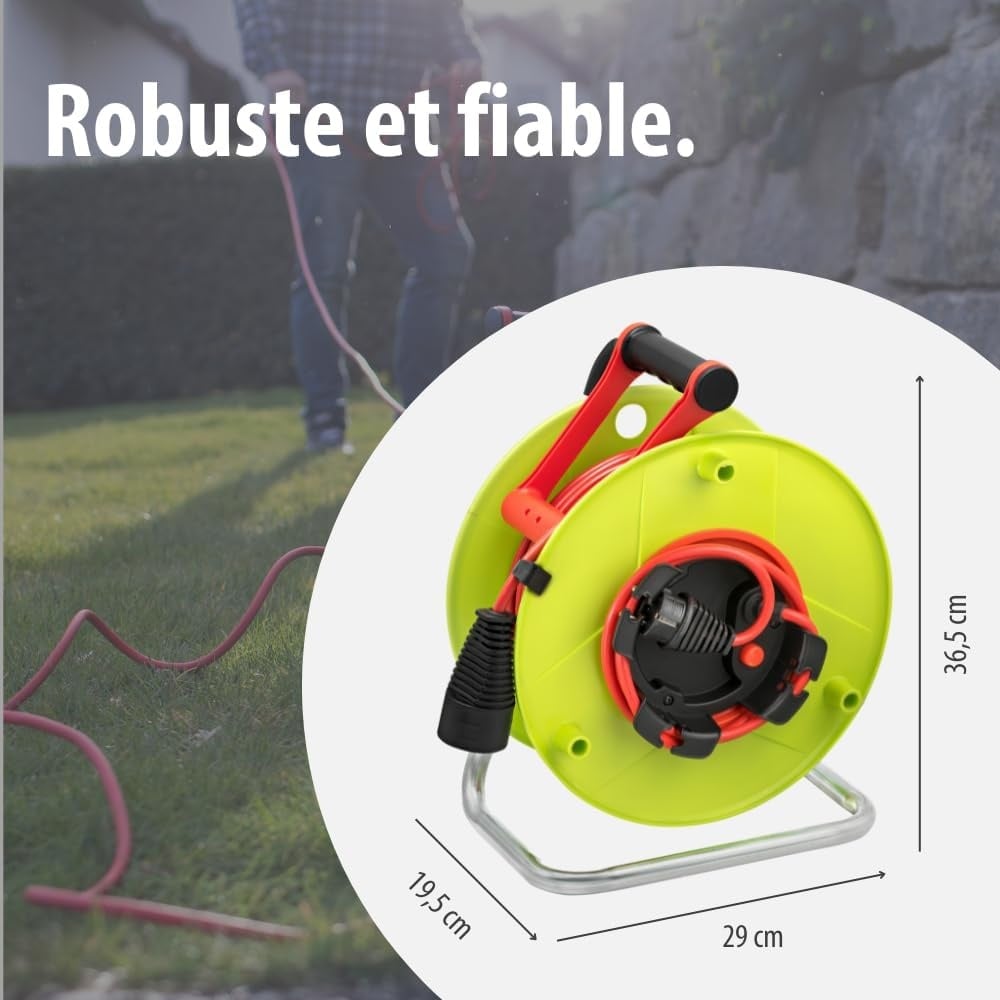 Enrouleur de câble de jardin 50m - Jusqu'à 34% de remise
