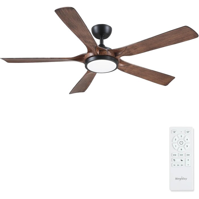 Ventilateur de plafond LED 142 cm avec télécommande - Jusqu'à -34%