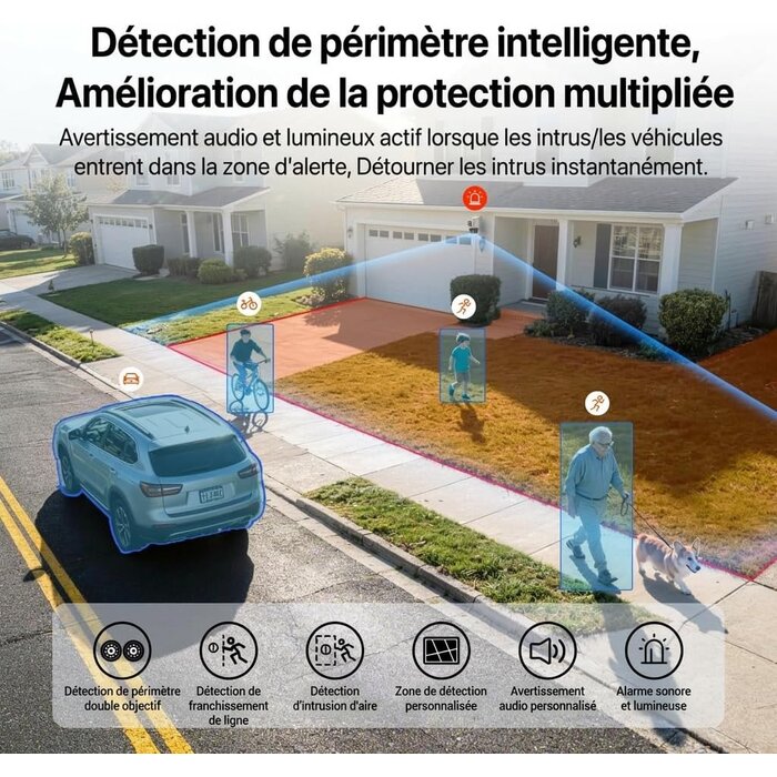 Caméra Sécurité Extérieure 5MP PTZ - Jusqu'à 34% de réduction