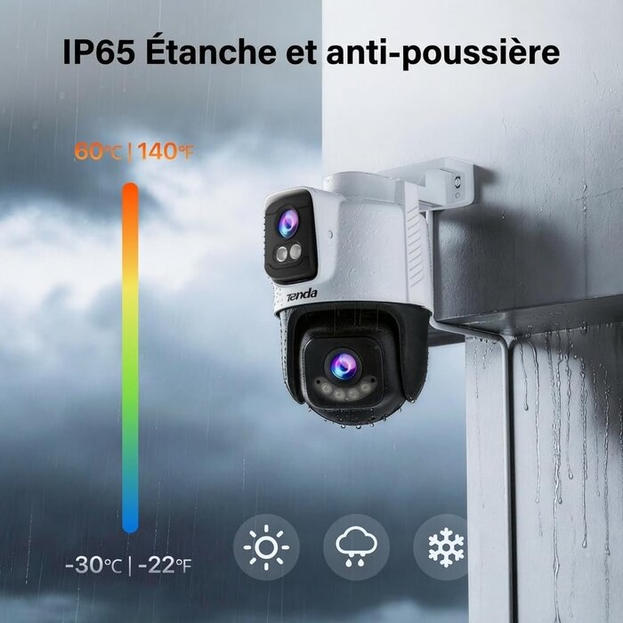 Caméra Sécurité Extérieure 5MP PTZ - Jusqu'à 34% de réduction