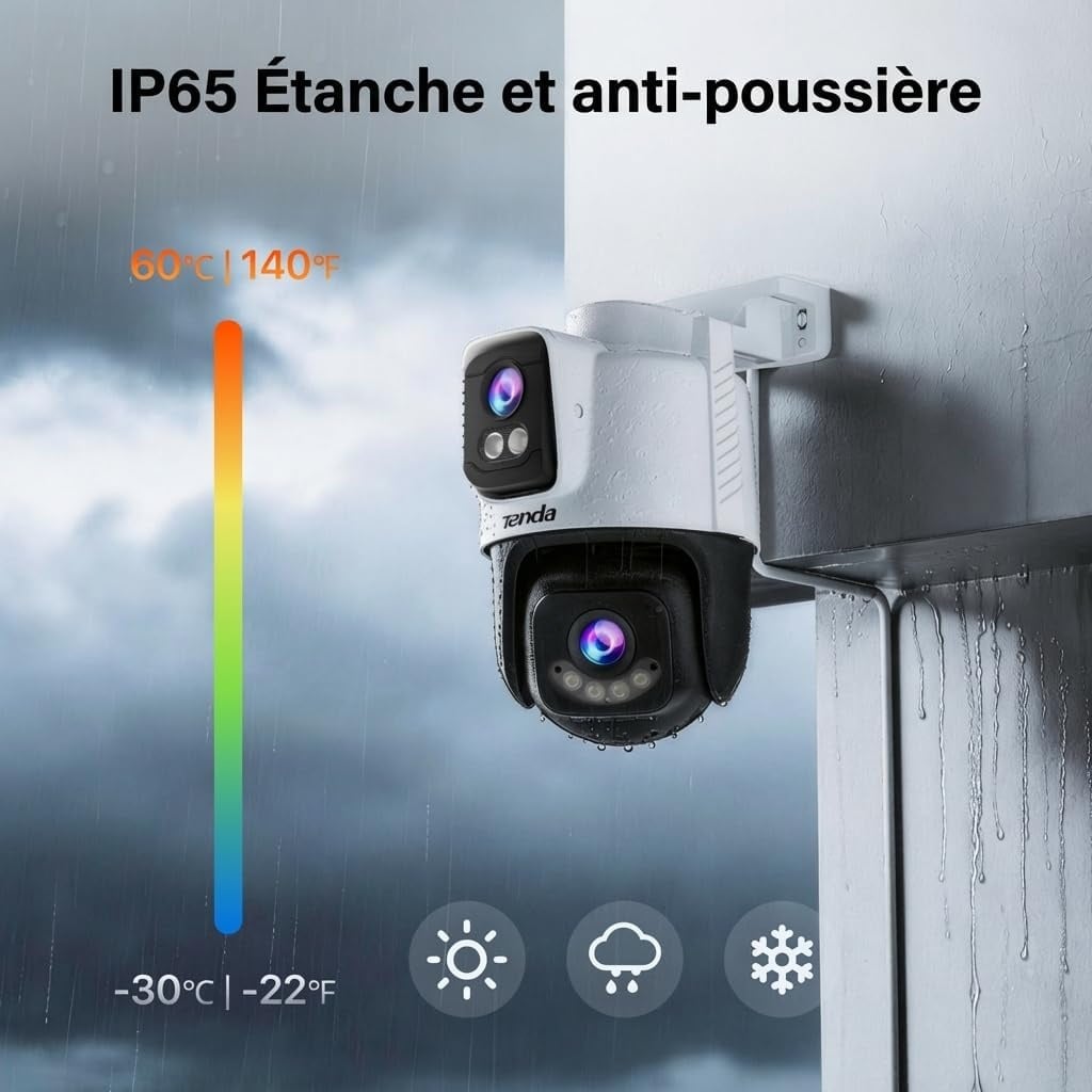 Caméra Sécurité Extérieure 5MP PTZ - Jusqu'à 34% de réduction