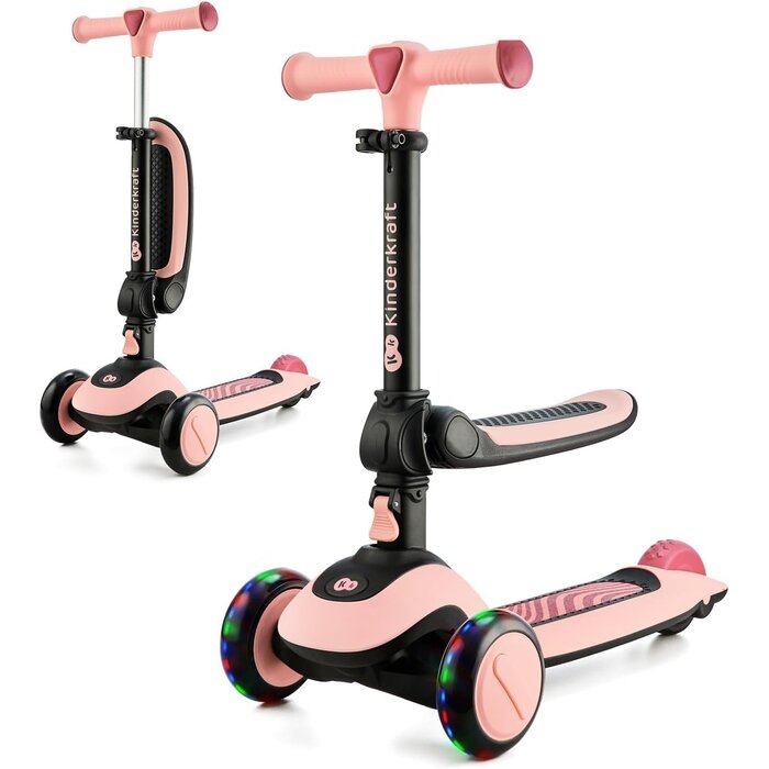 Trottinette et draisienne 2-en-1 Rose - Évolutive - Jusqu'à -34%
