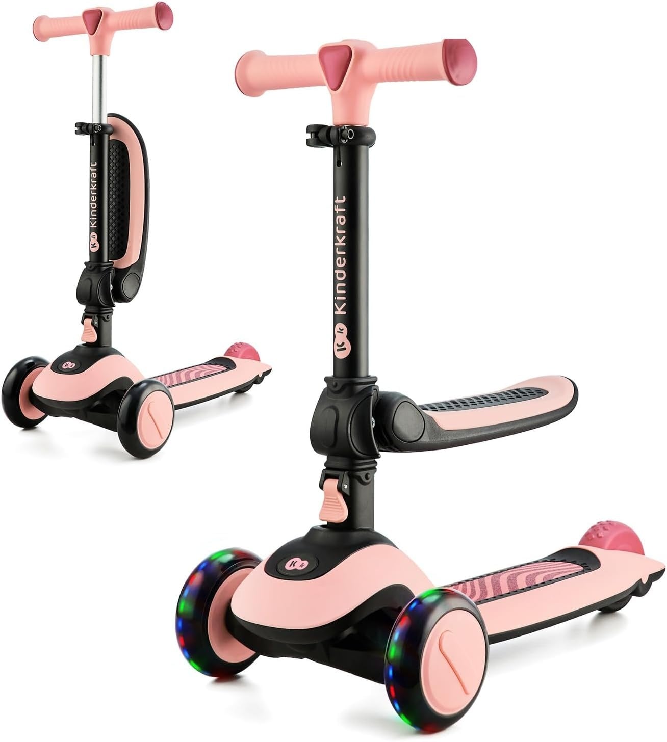 Trottinette et draisienne 2-en-1 Rose - Évolutive - Jusqu'à -34%