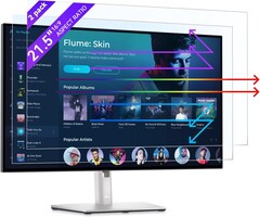 Lot de 2 Filtres écran anti-lumière bleue 21,5 pouces 16:9 - 58% de remise