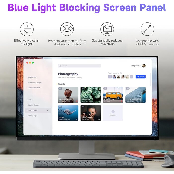Lot de 2 Filtres Anti-Lumière Bleue 21,5" Mat - Jusqu'à -32% de remise