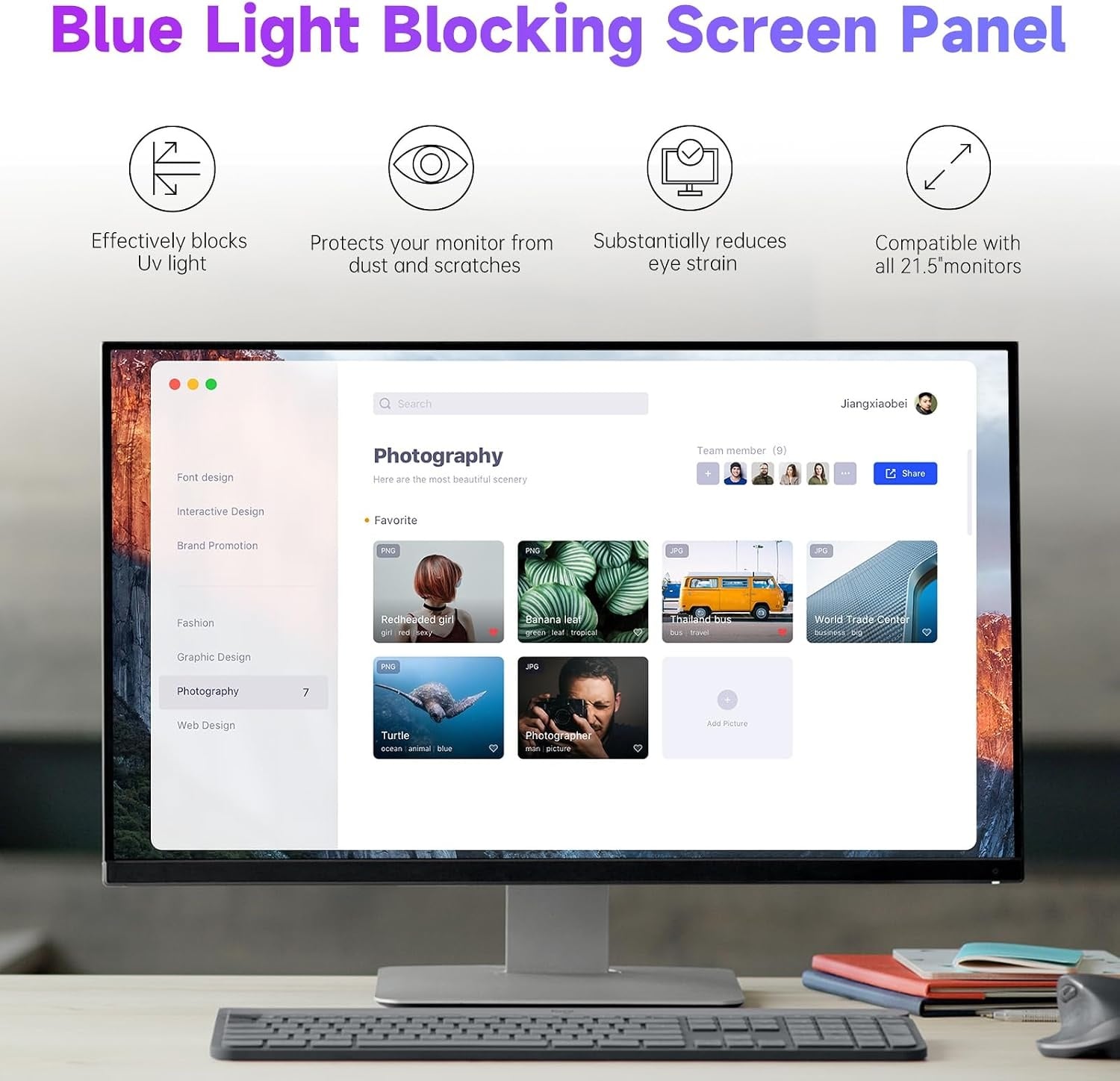 Lot de 2 Filtres Anti-Lumière Bleue 21,5" Mat - Jusqu'à -32% de remise