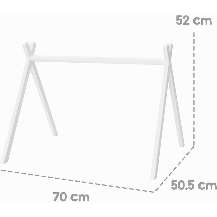 Portique d'éveil Montessori en bois - Blanc - Jusqu'à -33%