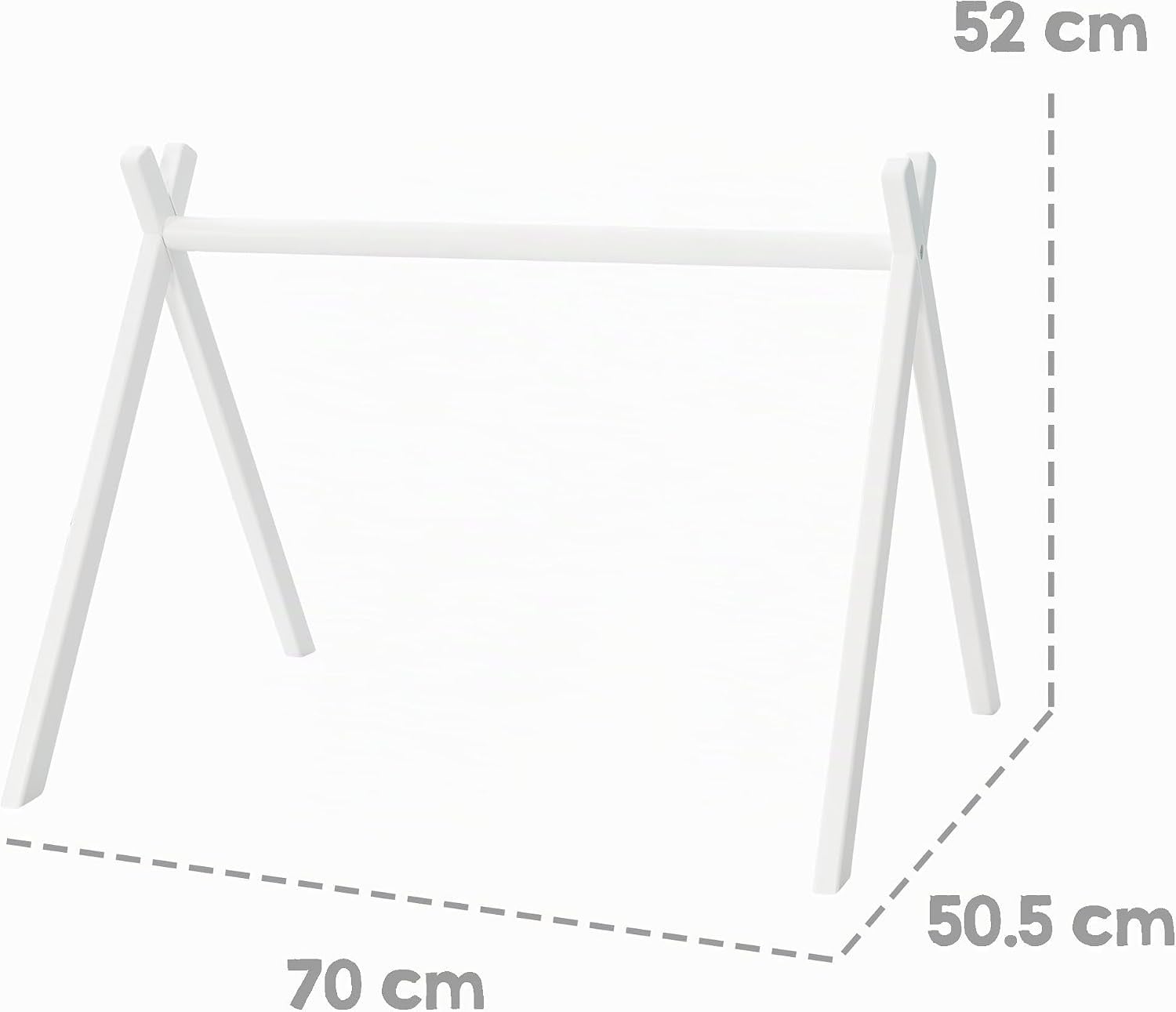 Portique d'éveil Montessori en bois - Blanc - Jusqu'à -33%