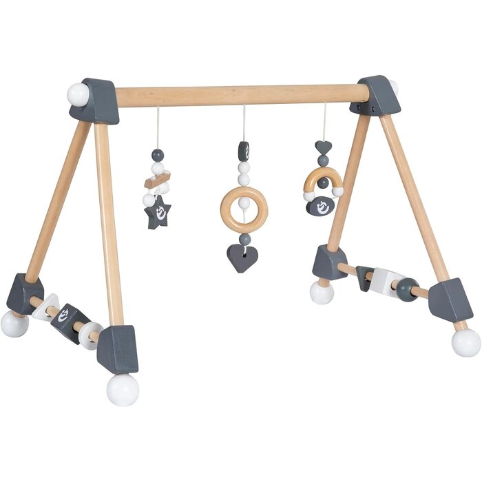 Portique d'éveil Montessori en bois - Blanc - Jusqu'à -33%