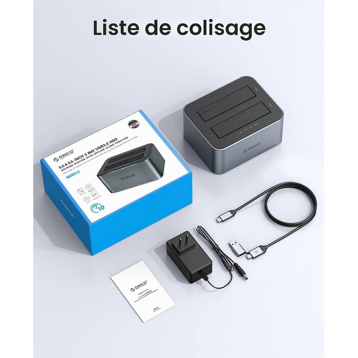 Station d'accueil double pour disques durs 36 To - Jusqu'à 34% de remise