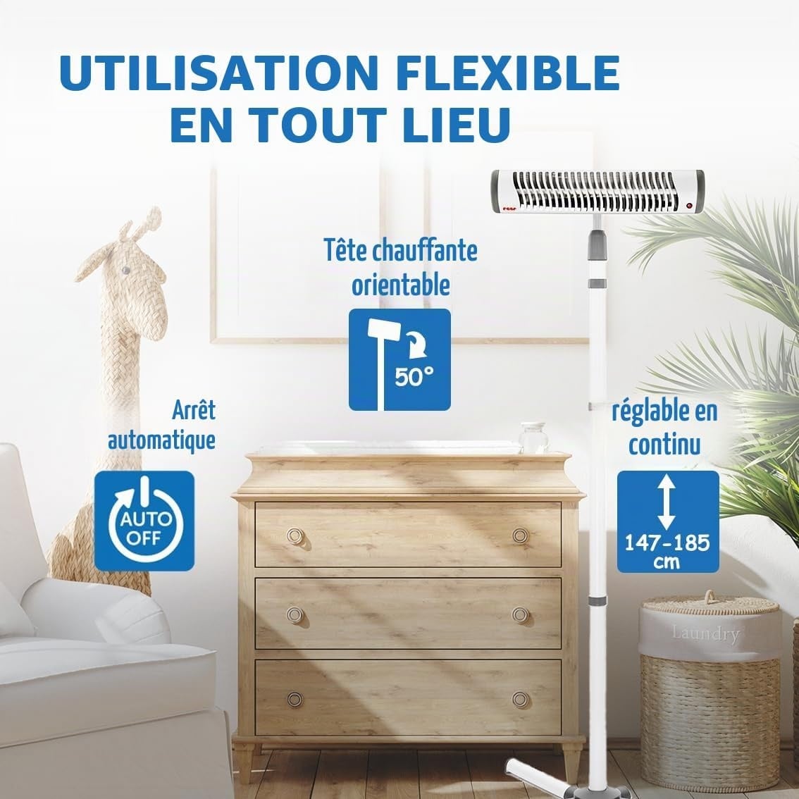 Chauffage pour table à langer 500W - Jusqu'à 29% de réduction
