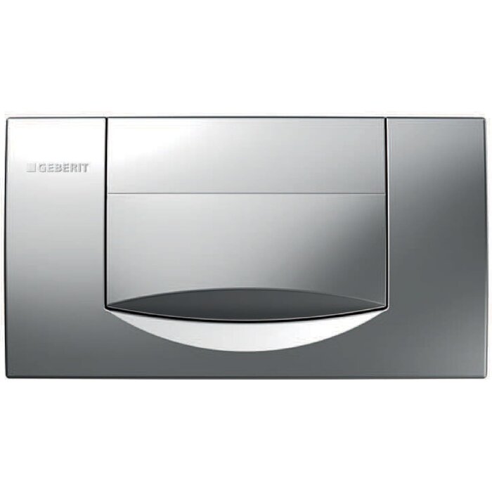 Plaque de commande WC double touche chrome mat - Jusqu'à -33%